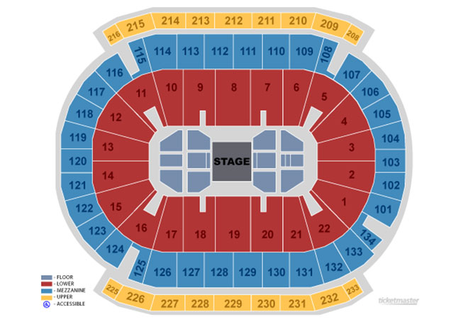 Prudential Center Seating Chart In Newark Nj