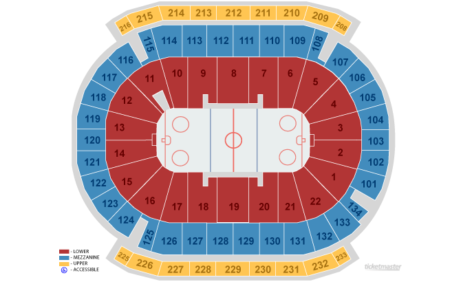 Devils Seating Map